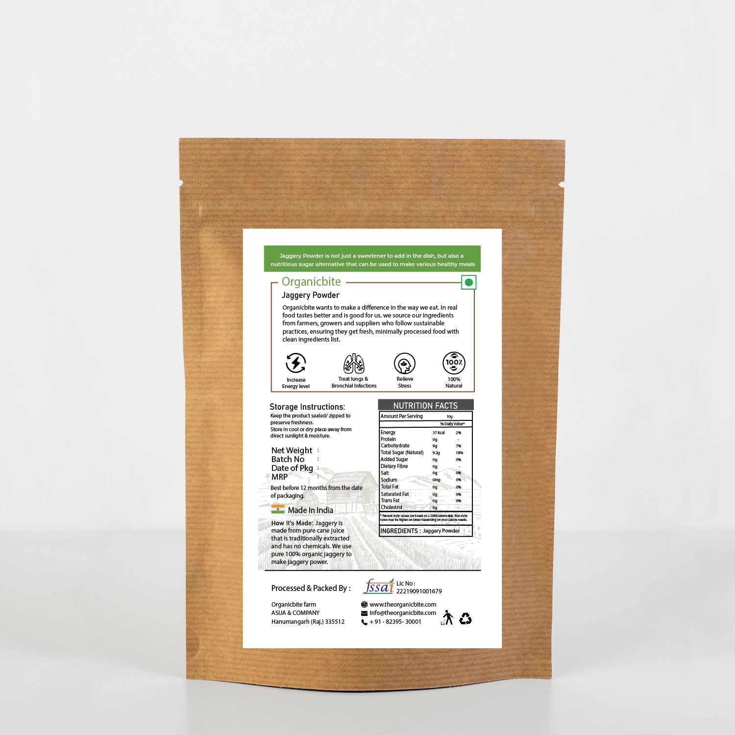 organicbite Jaggery powder