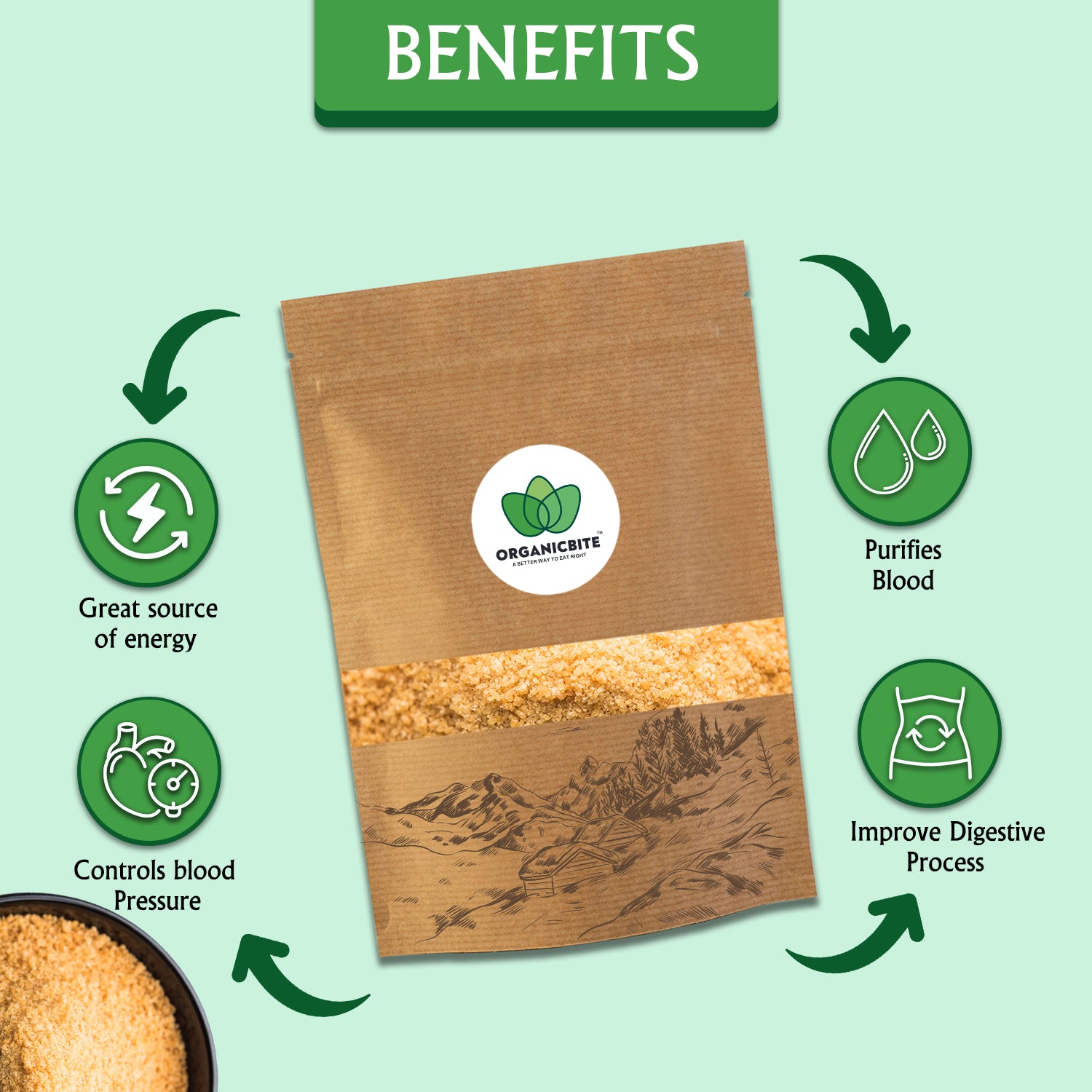 organicbite Jaggery powder