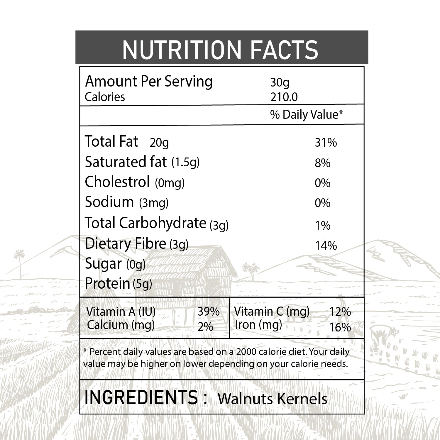 Walnuts - 100% Natural Walnuts Handpicked by farmers