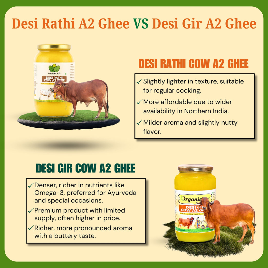 Difference Between Rathi Cow Ghee and Gir Cow Ghee: A Complete Guide