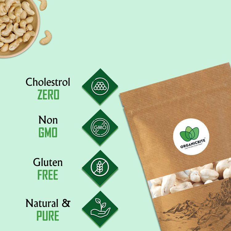 Cashews - 100% Natural Cashews Handpicked by farmers